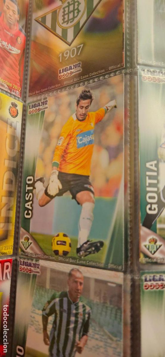 Cromos de f&uacute;tbol: 463 Casto - Real Betis - quiz game 2011 2012 sport mundicromo trading card