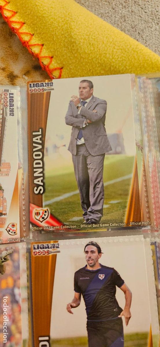 Cromos de Futebol: 489 Jos&eacute; Ram&oacute;n Sandoval (Entrenador) - Rayo Vallecano - quiz game 2011 2012 sport mundicromo trading