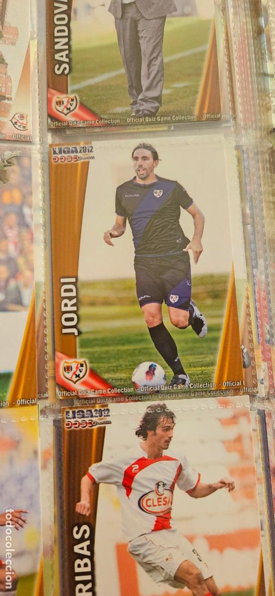 Cromos de Futebol: 492 Jordi - Rayo Vallecano - quiz game 2011 2012 sport mundicromo trading card