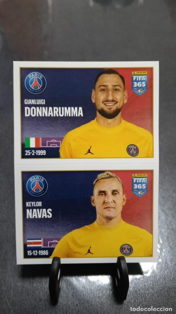 Cromos de f&uacute;tbol: Fifa 365 2021 2022 Donnarumma Keylor Navas 169 Paris Saint Germain Sin Pegar
