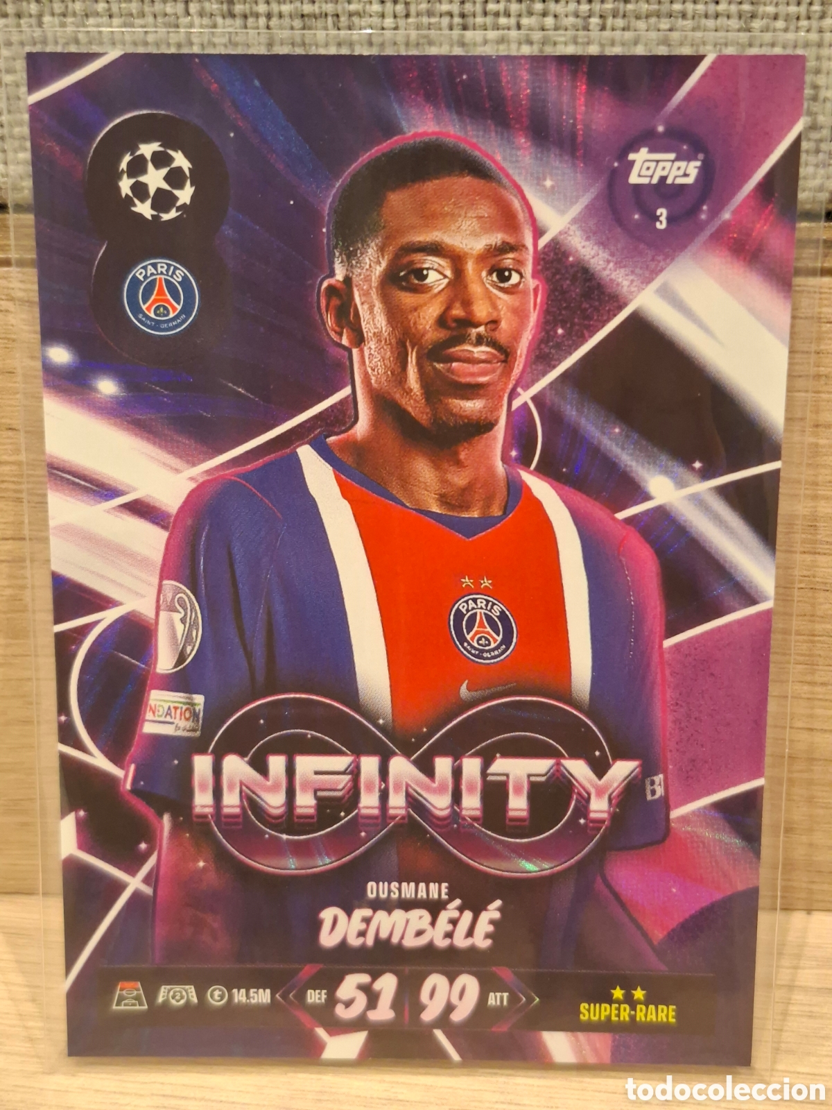 Cromos de f&uacute;tbol: #3 Demb&eacute;l&eacute; - Infinity - Foto 1