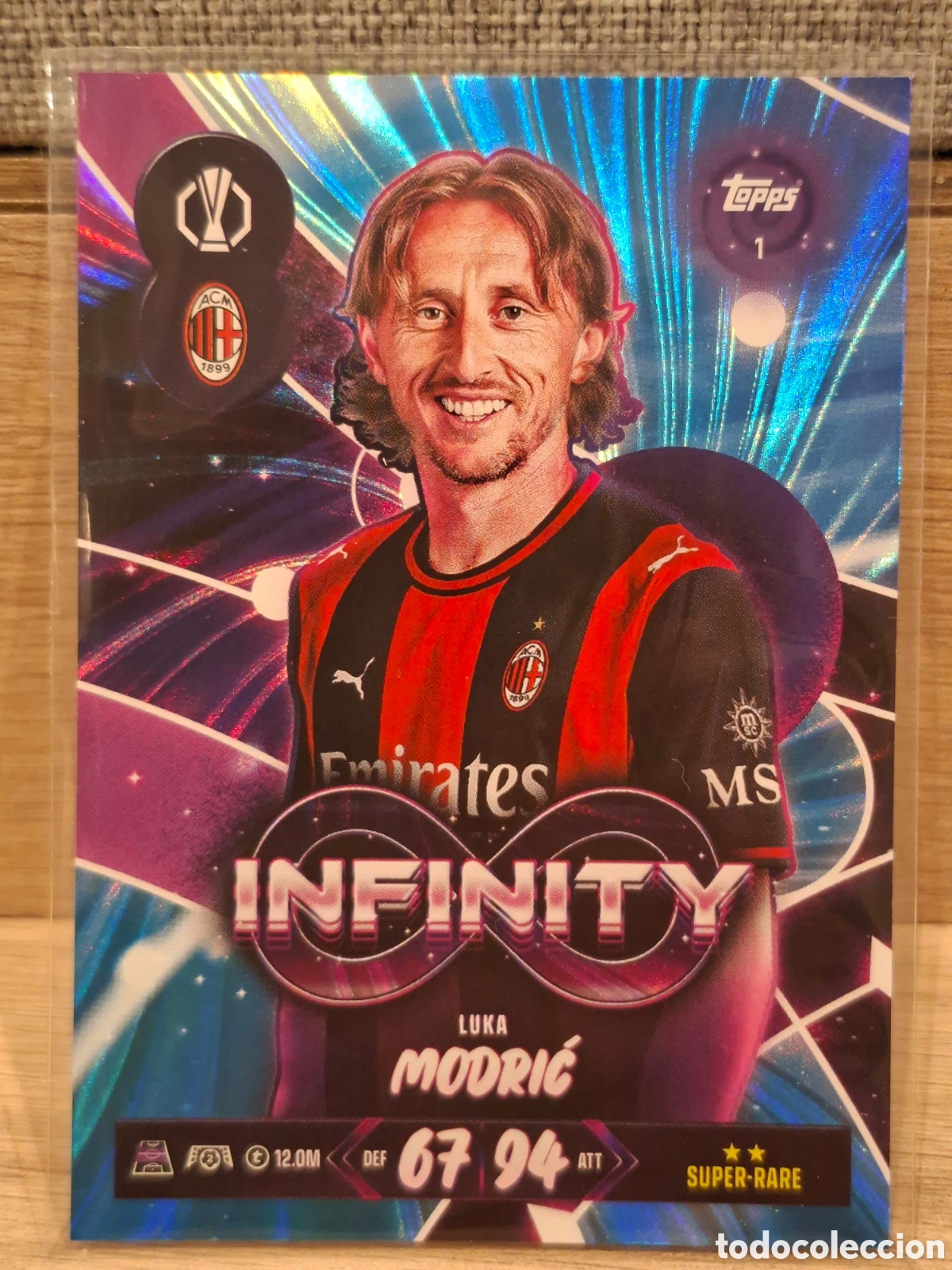 Cromos de f&uacute;tbol: #1 Modric - Infinity
