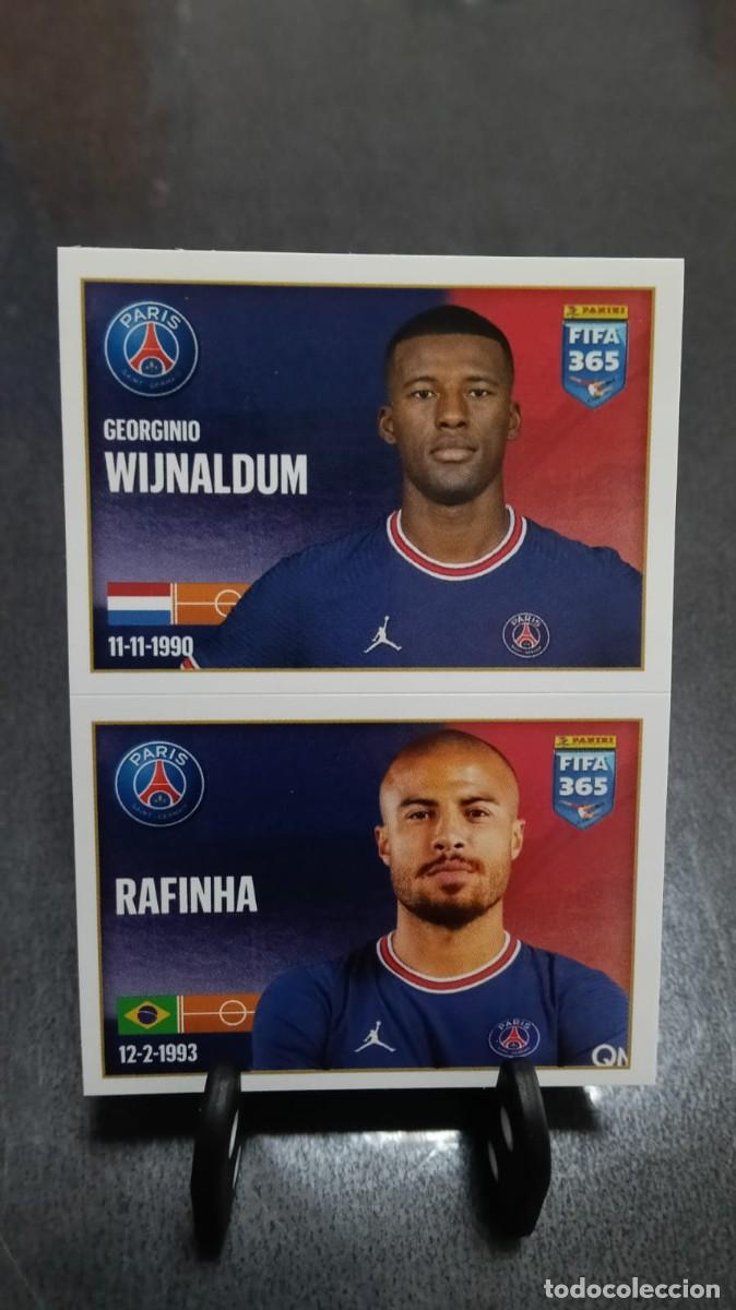 Cromos de f&uacute;tbol: Fifa 365 2021 2022 Wijnaldum Rafinha 176 Paris Saint Germain Sin Pegar