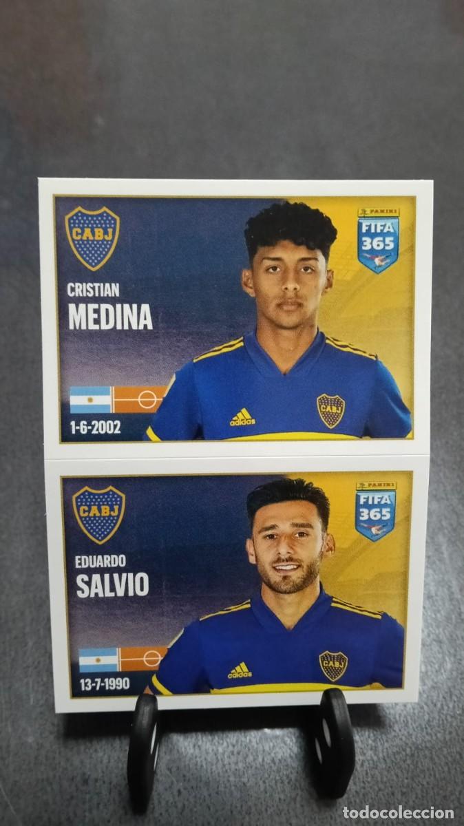 Cromos de f&uacute;tbol: Fifa 365 2021 2022 Medina Salvio 10 Boca Juniors Sin Pegar