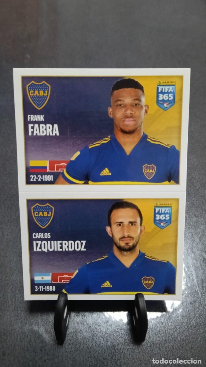Cromos de f&uacute;tbol: Fifa 365 2021 2022 Fabra Izquierdoz 5 Boca Juniors Sin Pegar