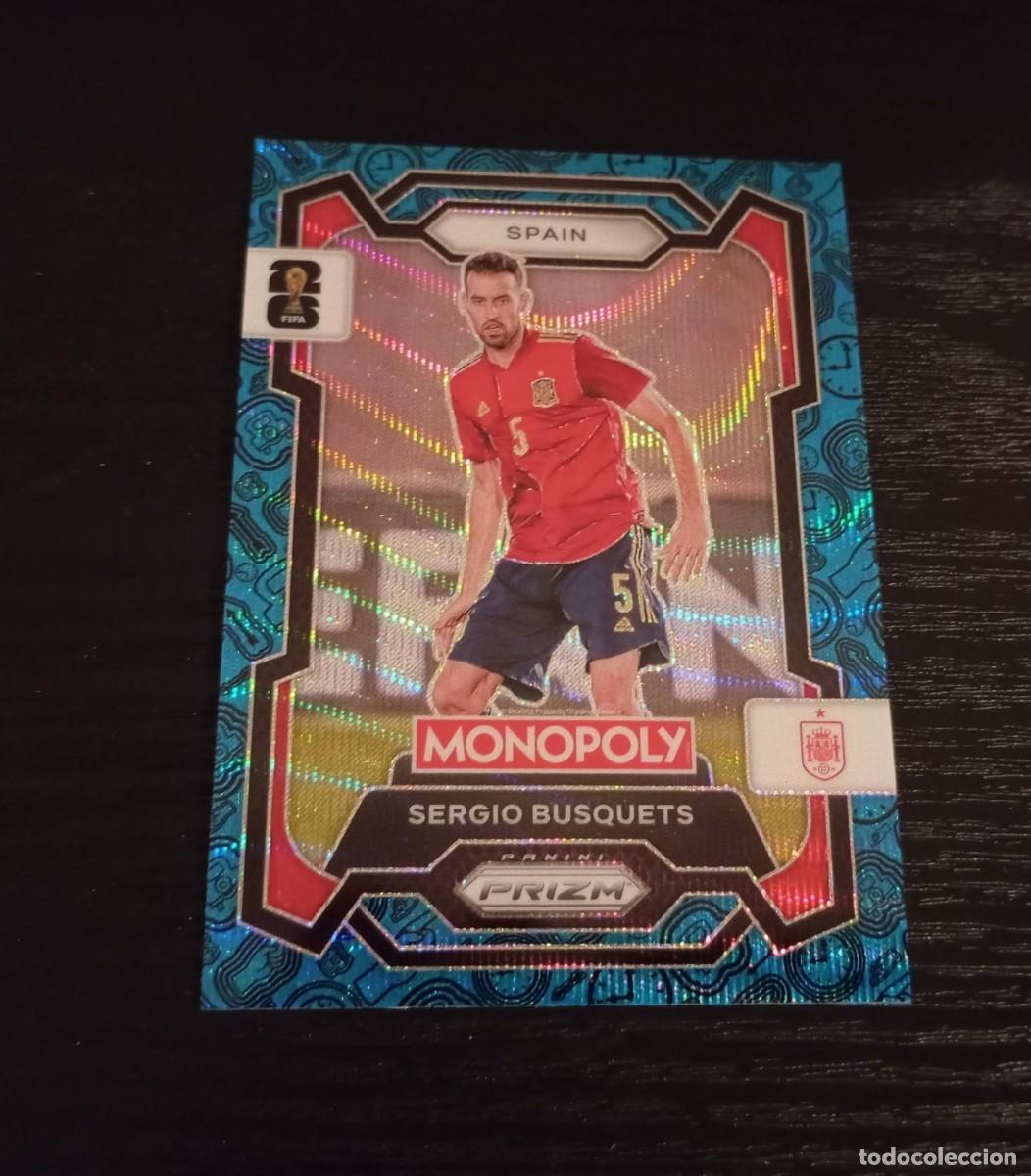 Cromos de f&uacute;tbol: -PANINI MONOPOLY PRIZM FIFA WORLD CUP 2026 : 45 BUSQUETS ( ESPA&Ntilde;A ) -- AZUL BLUE --
