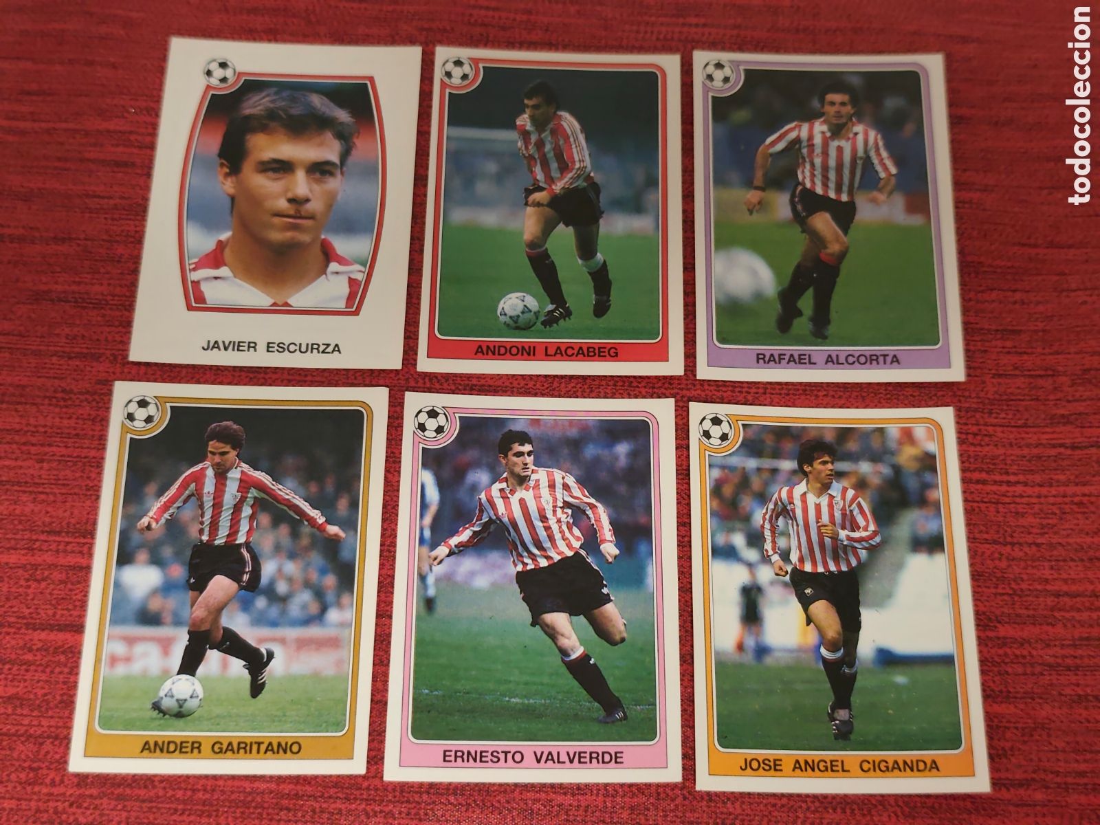 Cromos de f&uacute;tbol: 6 CROMOS ATHLETIC BILBAO FUTBOL 92-93 PANINI