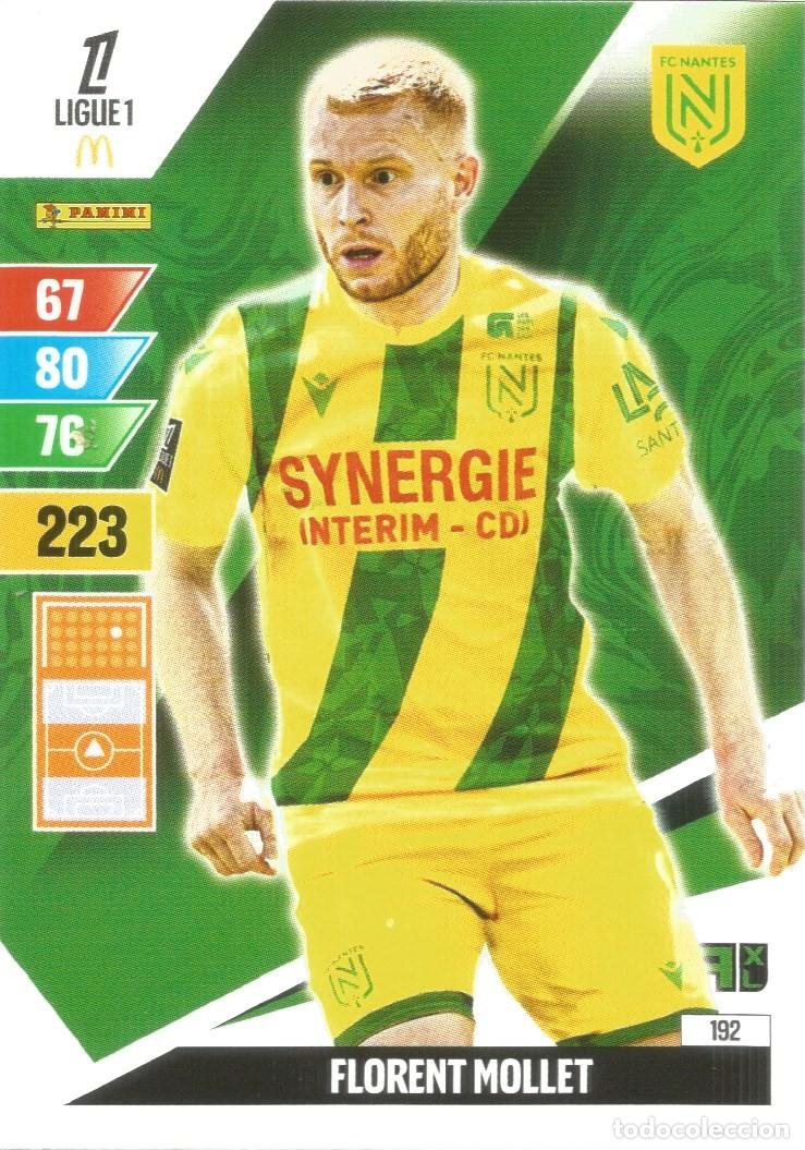 Cromos de f&uacute;tbol: Carta N&uacute;mero 192 - F. Mollet - FC Nantes - Ligue 1 McDonald's 2024-25 - Adrenalyn XL (Panini, 2024)