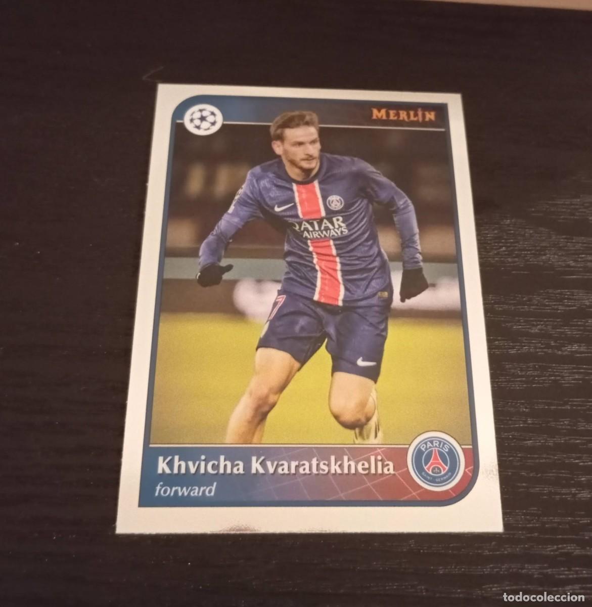 Cromos de f&uacute;tbol: -TOPPS MERLIN 24-25 : 177 KVARATSKHELIA ( PSG )