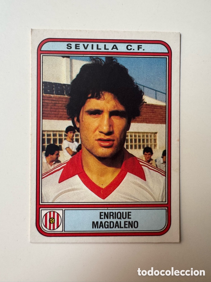 Cromos de f&uacute;tbol: Figurine Panini Futbol 81 - 82 1981 1982 Sevilla &ndash; N&ordm; 275 &ndash; ENRIQUE MAGDALENO