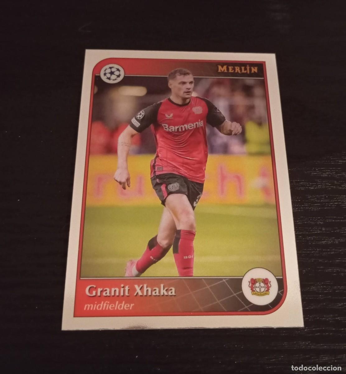 Cromos de f&uacute;tbol: -TOPPS MERLIN 24-25 : 14 GRANIT XHAKA ( BAYER LEVERKUSEN )