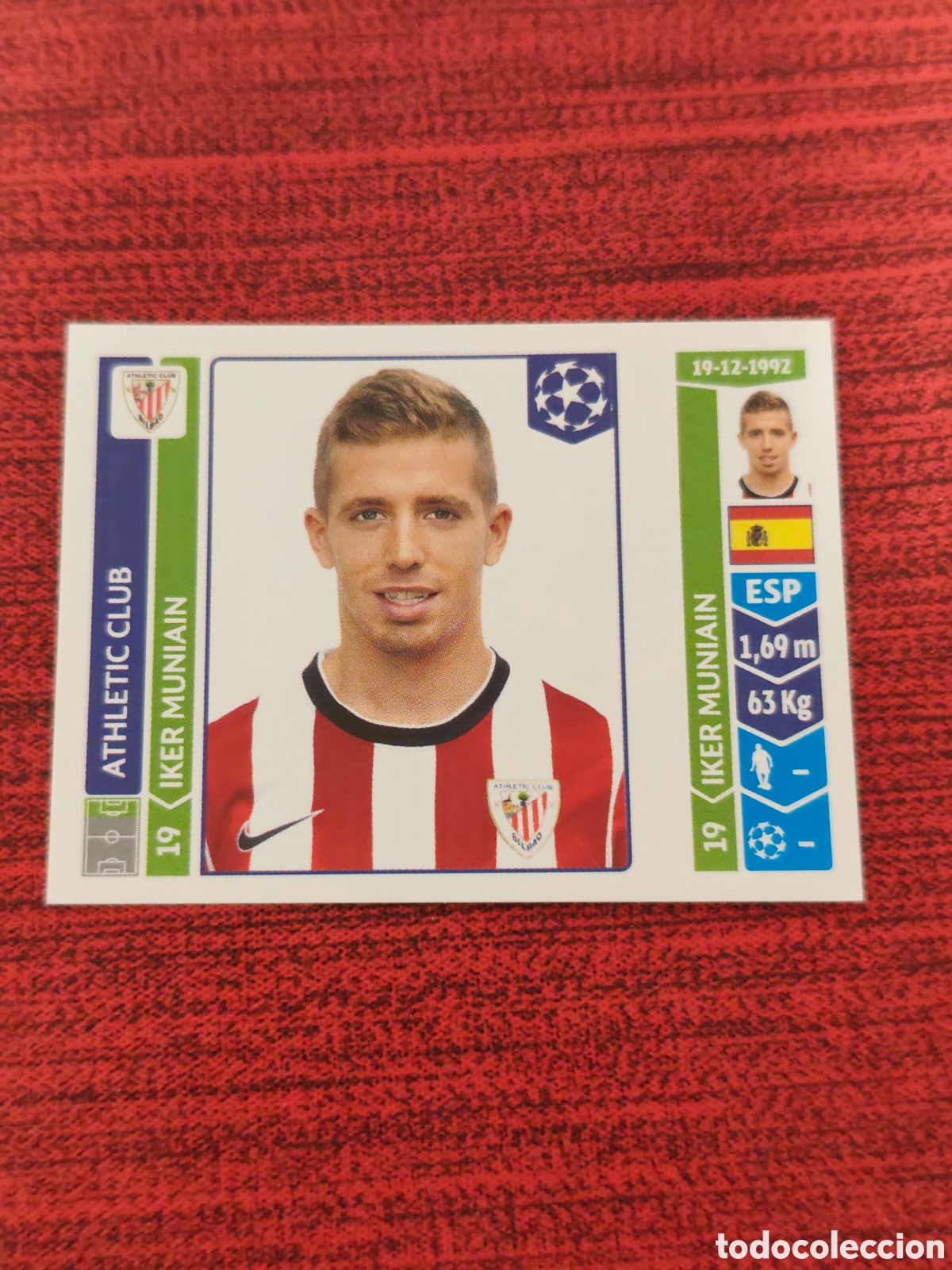 Cromos de f&uacute;tbol: 606 MUNIAIN ATHLETIC BILBAO UEFA CHAMPIONS LEAGUE 2014 2015 PANINI