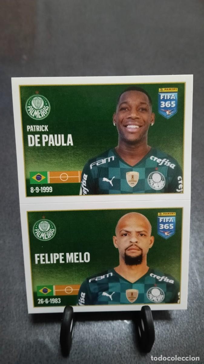 Football Stickers: Fifa 365 2021 2022 De Paula Felipe Melo 24 Palmeiras Sin Pegar