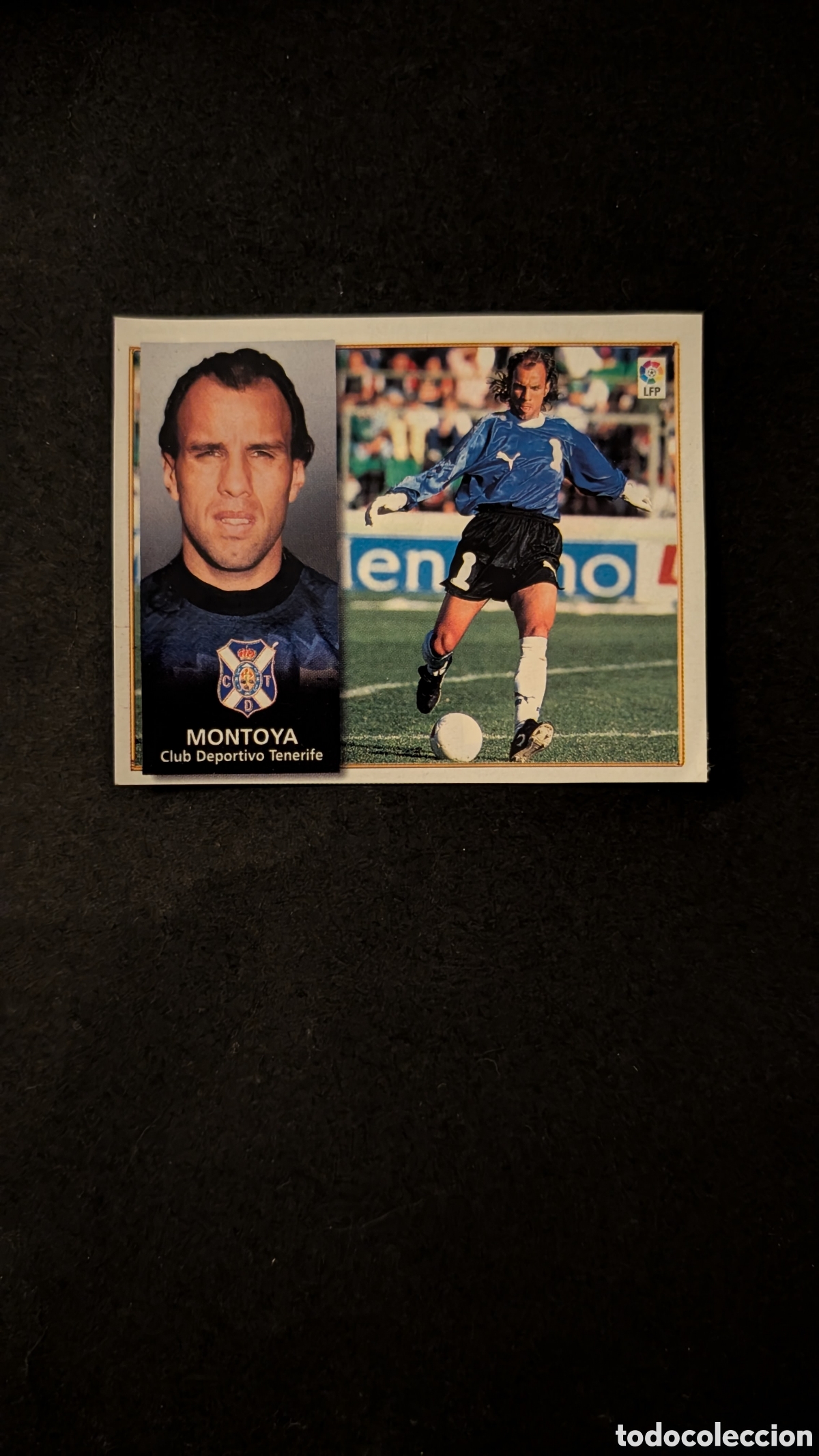 Cartes &agrave; collectionner de Football: MONTOYA TENERIFE FICHAJE 16 LIGA ESTE 1998/99 98 99 RECORTADO