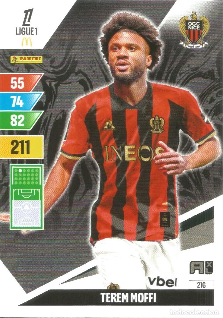 Cromos de f&uacute;tbol: Carta N&uacute;mero 216 - Terem Moffi - OGC Nice - Ligue 1 McDonald's 2024-25 - Adrenalyn XL (Panini, 2024)