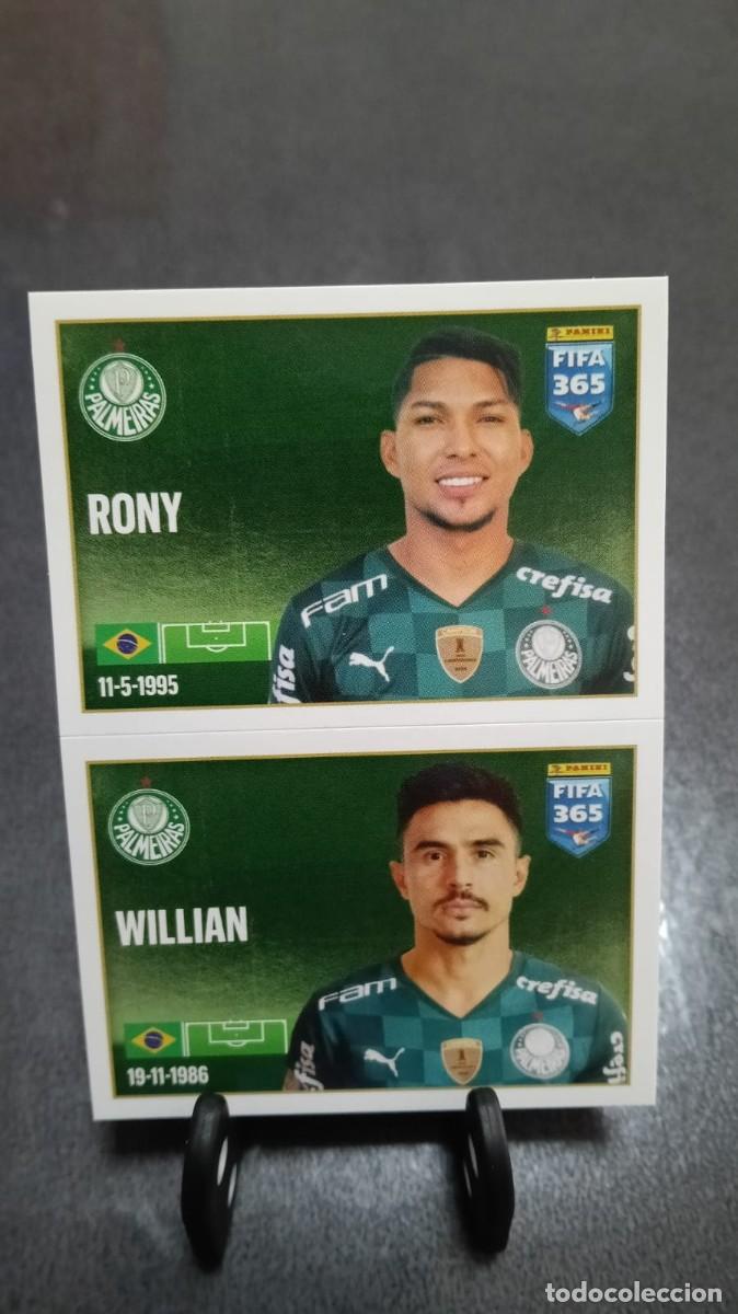 Cromos de f&uacute;tbol: Fifa 365 2021 2022 Rony Willian 28 Palmeiras Sin Pegar