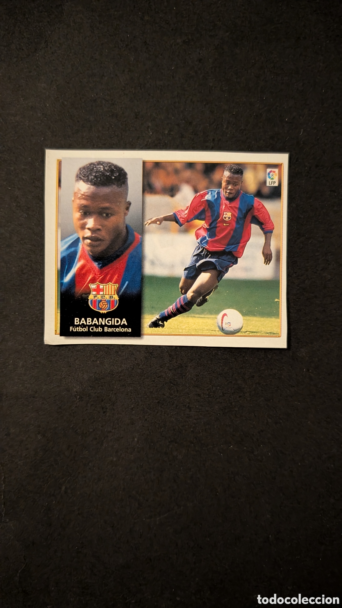 Cromos de f&uacute;tbol: BABANGIDA BARCELONA FICHAJE 22 LIGA ESTE 1998/99 98 99 RECORTADO