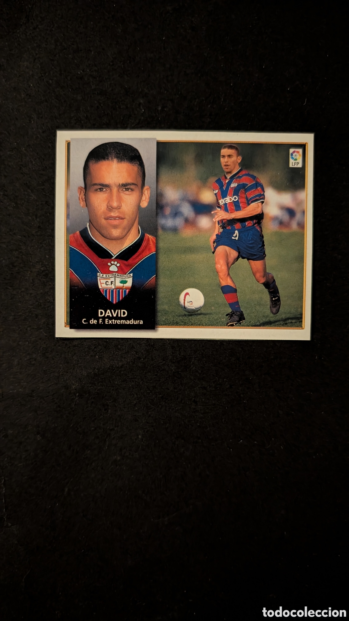 Cromos de f&uacute;tbol: DAVID EXTREMADURA FICHAJE 23 LIGA ESTE 1998/99 98 99 RECORTADO