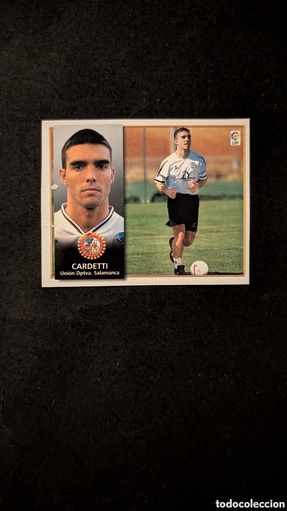 Cromos de f&uacute;tbol: CARDETTI SALAMANCA FICHAJE 26 LIGA ESTE 1998/99 98 99 RECORTADO