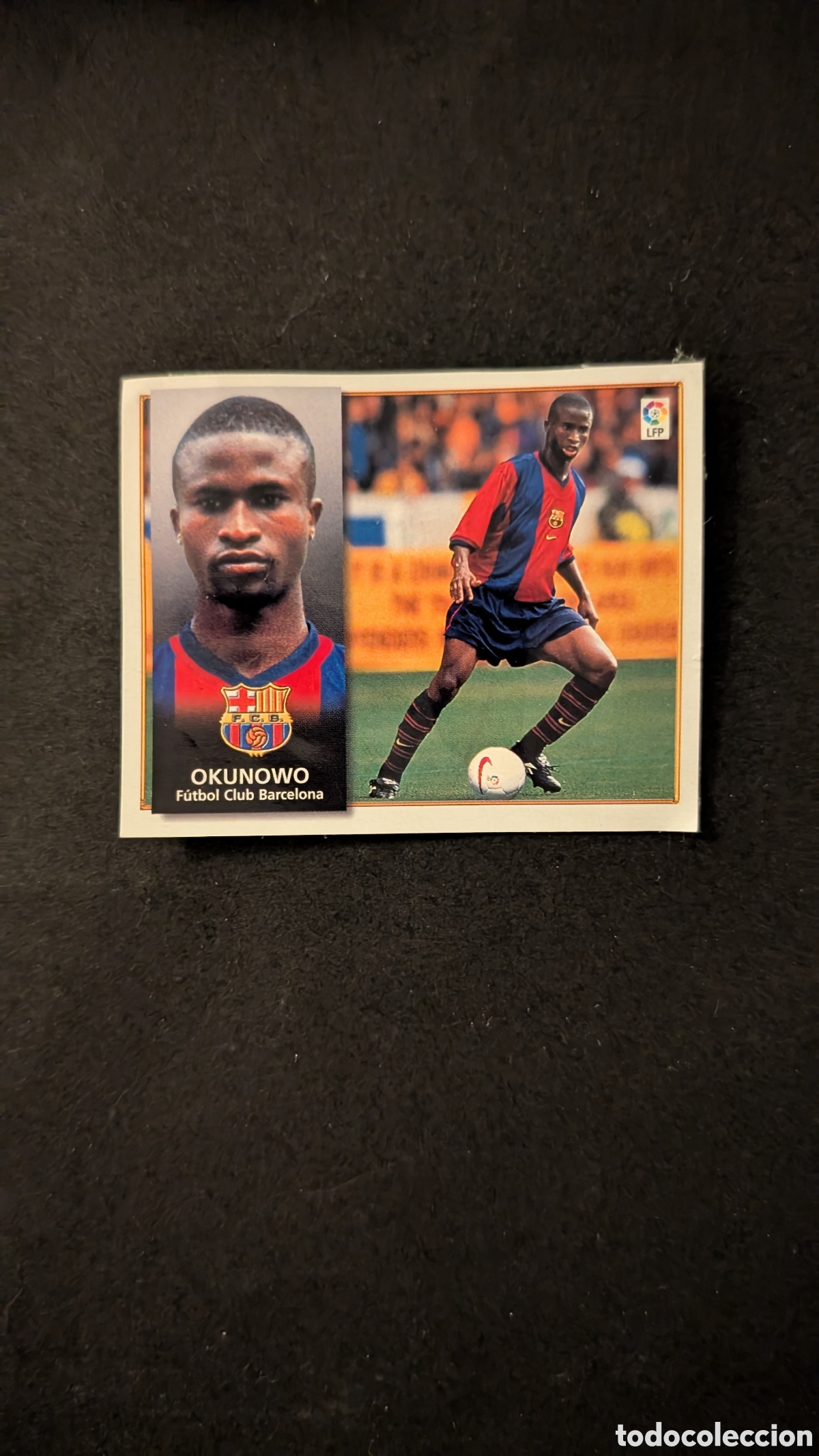 Cromos de f&uacute;tbol: OKUNOWO BARCELONA FICHAJE 28 LIGA ESTE 1998/99 98 99 RECORTADO
