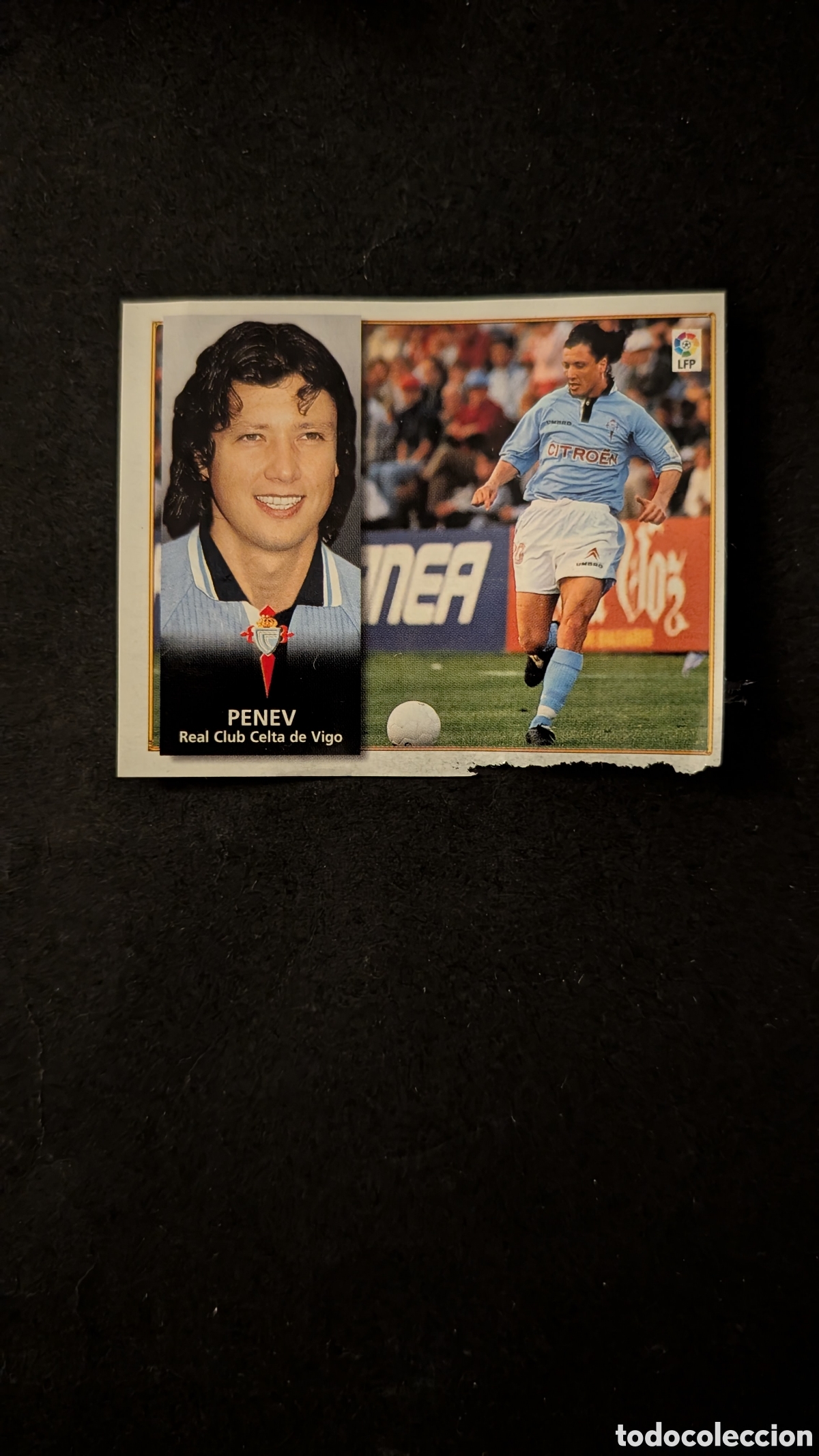 Cromos de f&uacute;tbol: PENEV CELTA FICHAJE 30 LIGA ESTE 1998/99 98 99 RECORTADO