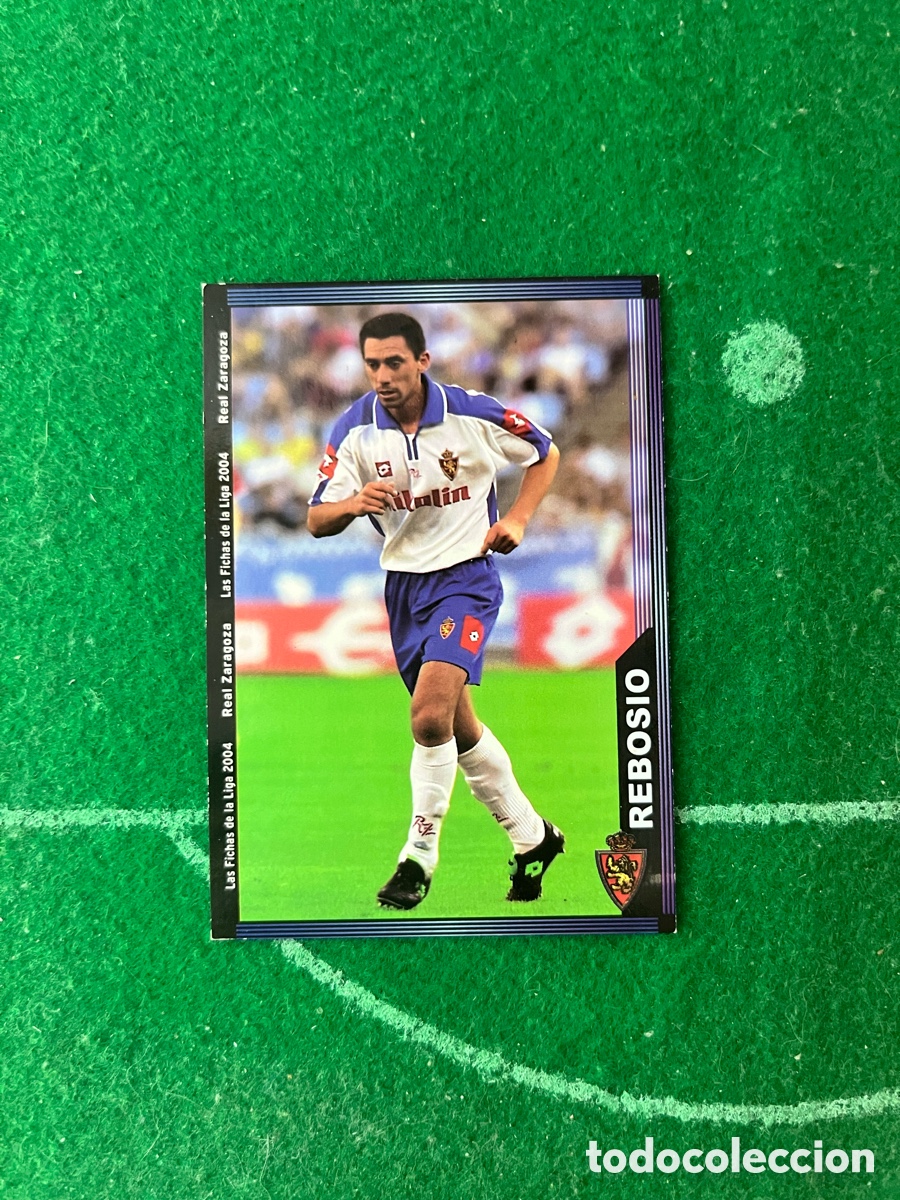 Cromos de f&uacute;tbol: 492 REBOSIO REAL ZARAGOZA LAS FICHAS DE LA LIGA 2003 2004 MUNDICROMO