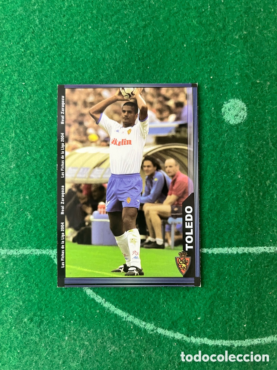 Cromos de f&uacute;tbol: 493 TOLEDO REAL ZARAGOZA LAS FICHAS DE LA LIGA 2003 2004 MUNDICROMO