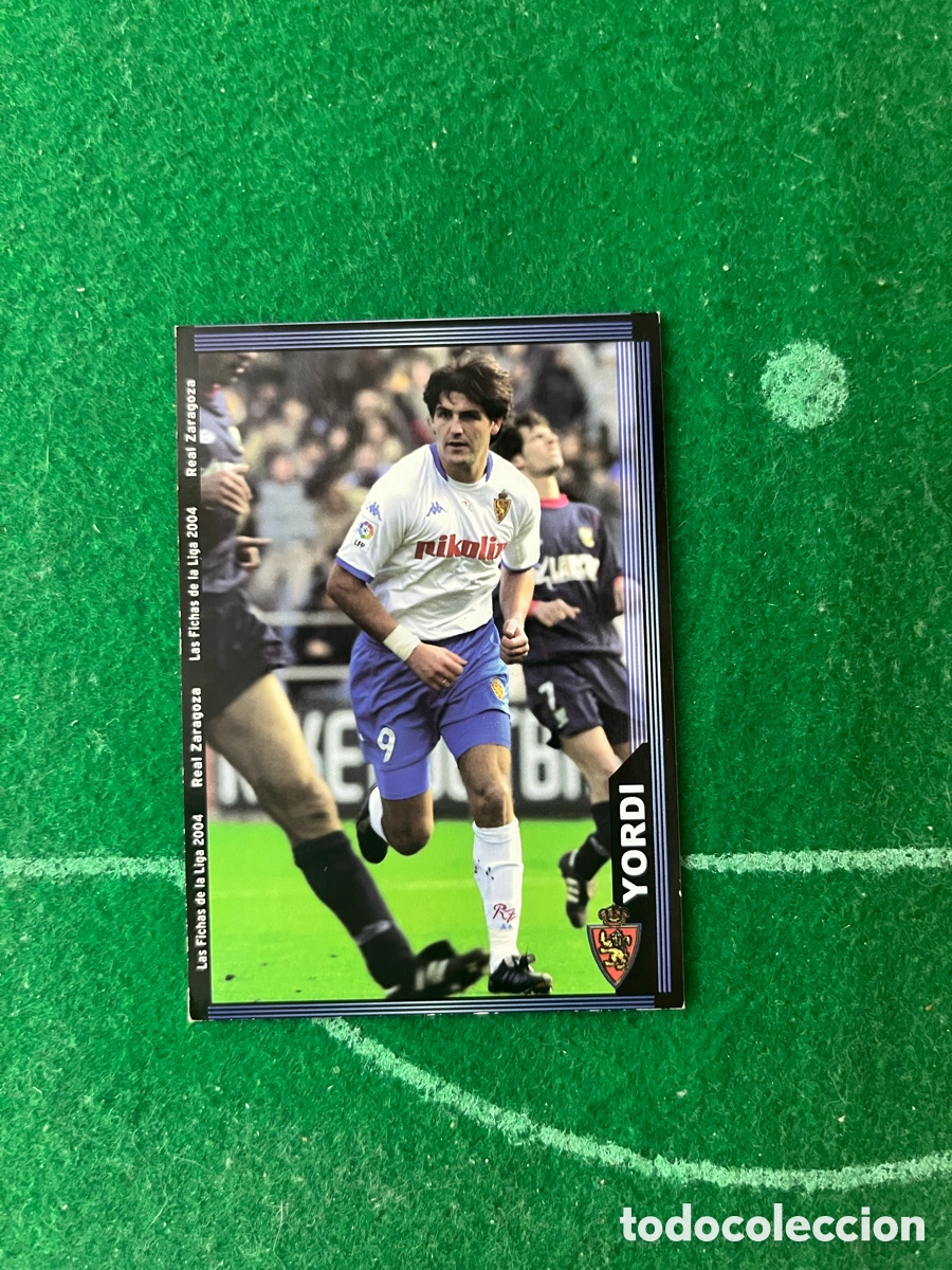 Cromos de f&uacute;tbol: 497 YORDI REAL ZARAGOZA LAS FICHAS DE LA LIGA 2003 2004 MUNDICROMO