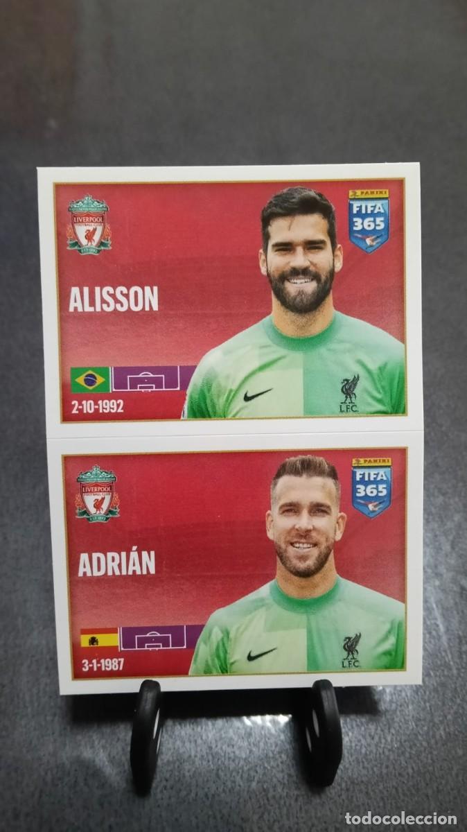 Cromos de f&uacute;tbol: Fifa 365 2021 2022 Alisson Adrian 49 Liverpool Sin Pegar
