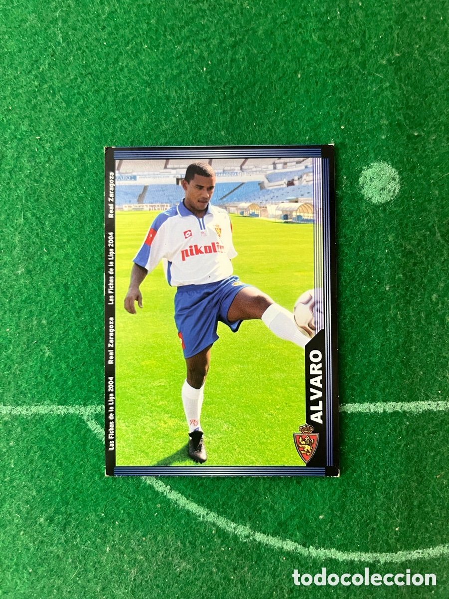 Cromos de f&uacute;tbol: 498 ALVARO REAL ZARAGOZA LAS FICHAS DE LA LIGA 2003 2004 MUNDICROMO