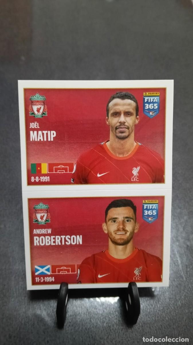Cromos de f&uacute;tbol: Fifa 365 2021 2022 Matip Robertson 52 Liverpool Sin Pegar