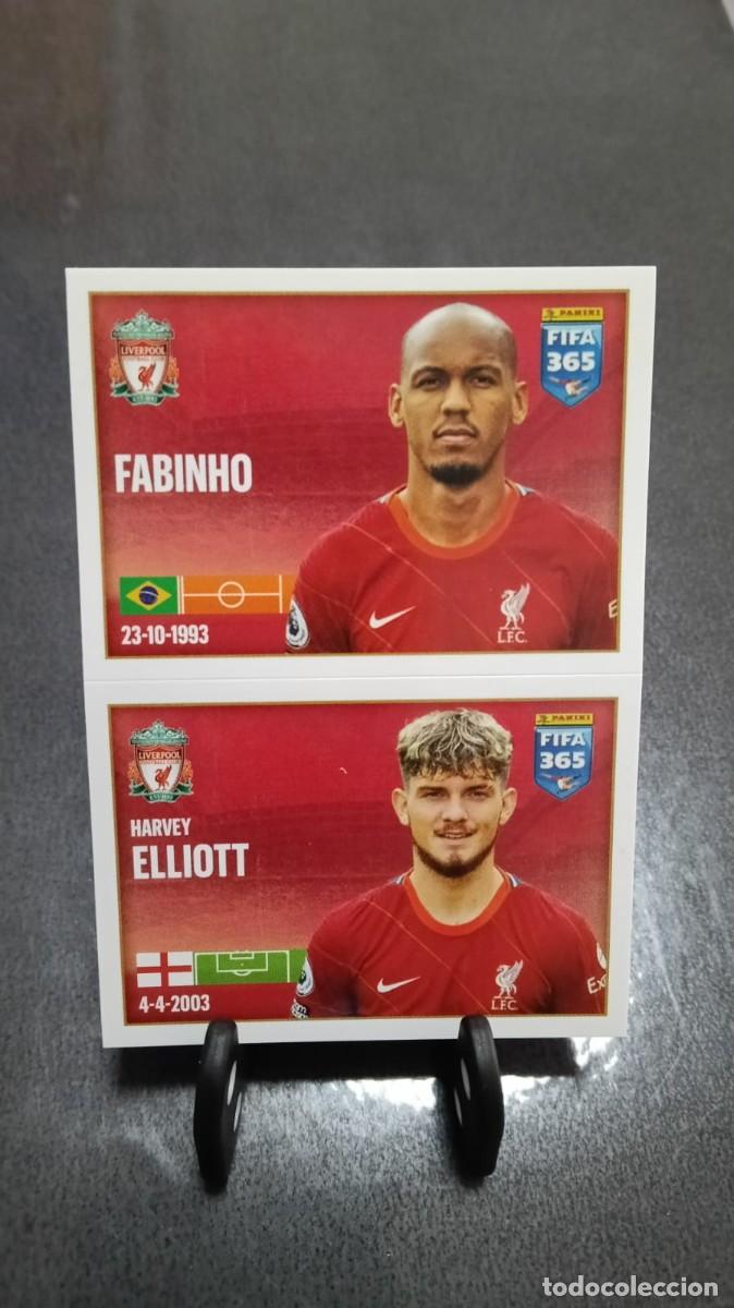 Cromos de f&uacute;tbol: Fifa 365 2021 2022 Fabinho Elliot 56 Liverpool Sin Pegar