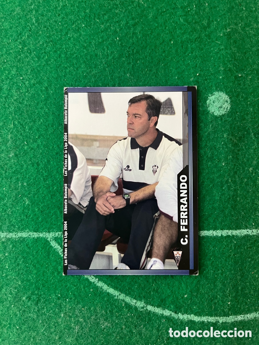 Cromos de f&uacute;tbol: 516 C&Eacute;SAR FERRANDO ALBACETE LAS FICHAS DE LA LIGA 2003 2004 MUNDICROMO ENTRENADOR