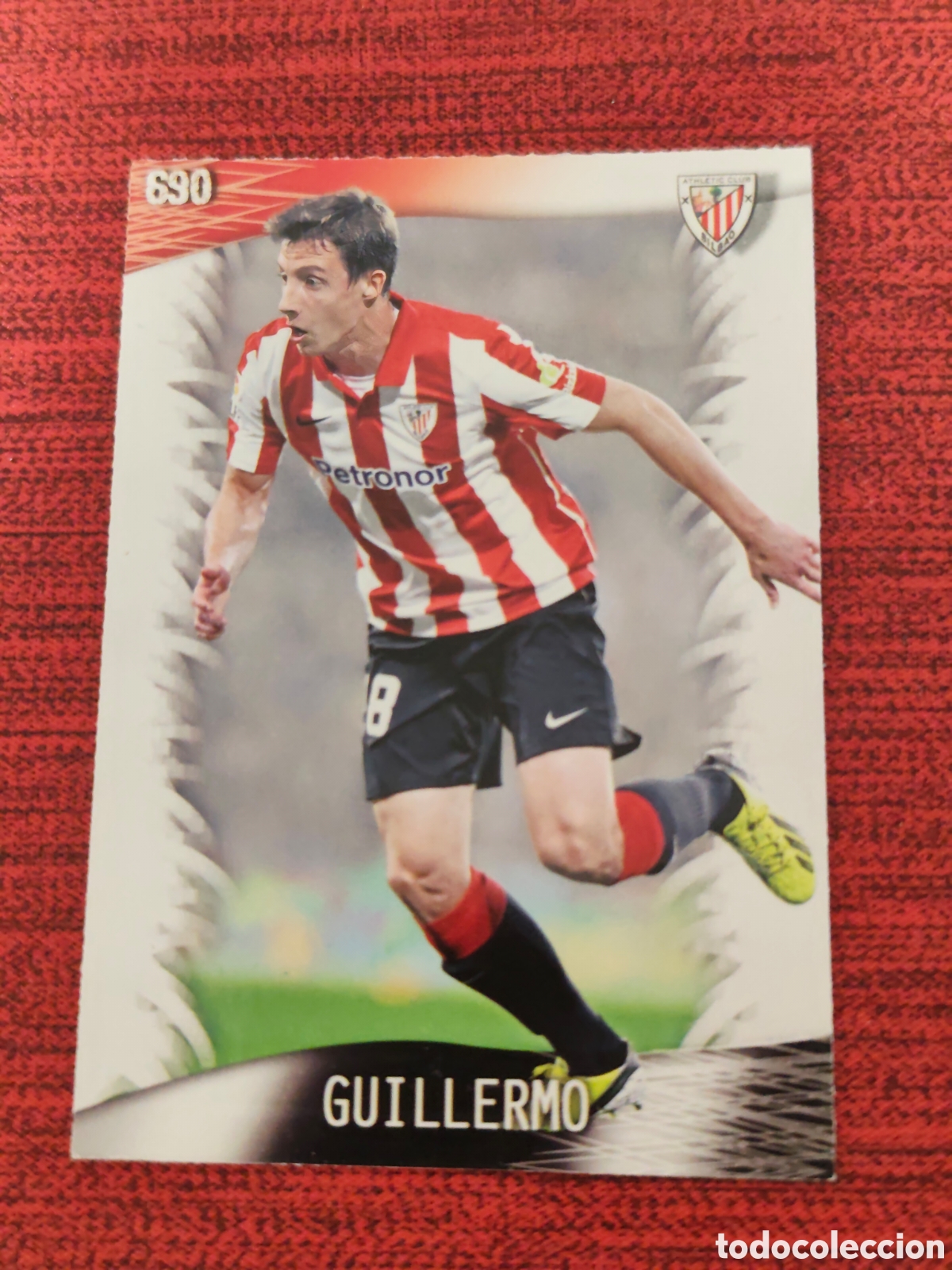 Cromos de f&uacute;tbol: 690 GUILLERMO ATHLETIC BILBAO MUNDICROMO QUIZ GAME 2013 2014
