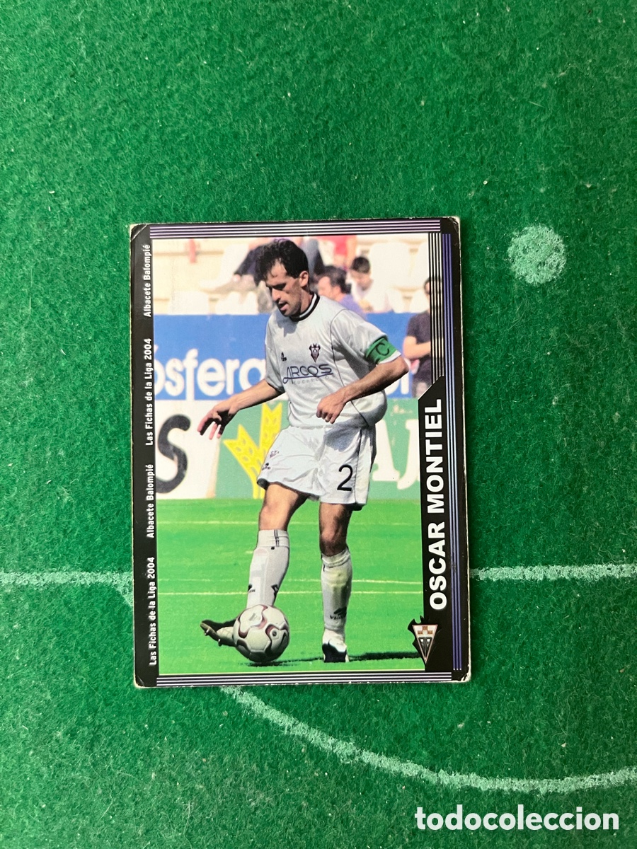 Cromos de f&uacute;tbol: 522 OSCAR MONTIEL ALBACETE LAS FICHAS DE LA LIGA 2003 2004 MUNDICROMO