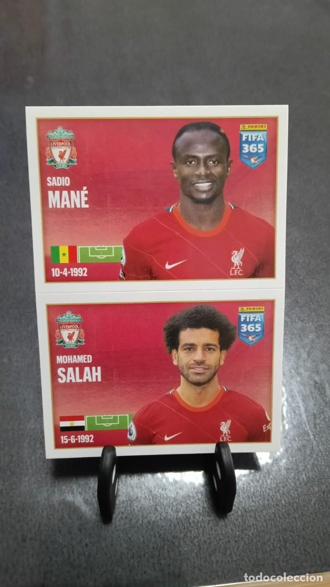 Cromos de f&uacute;tbol: Fifa 365 2021 2022 Mane Salah 58 Liverpool Sin Pegar