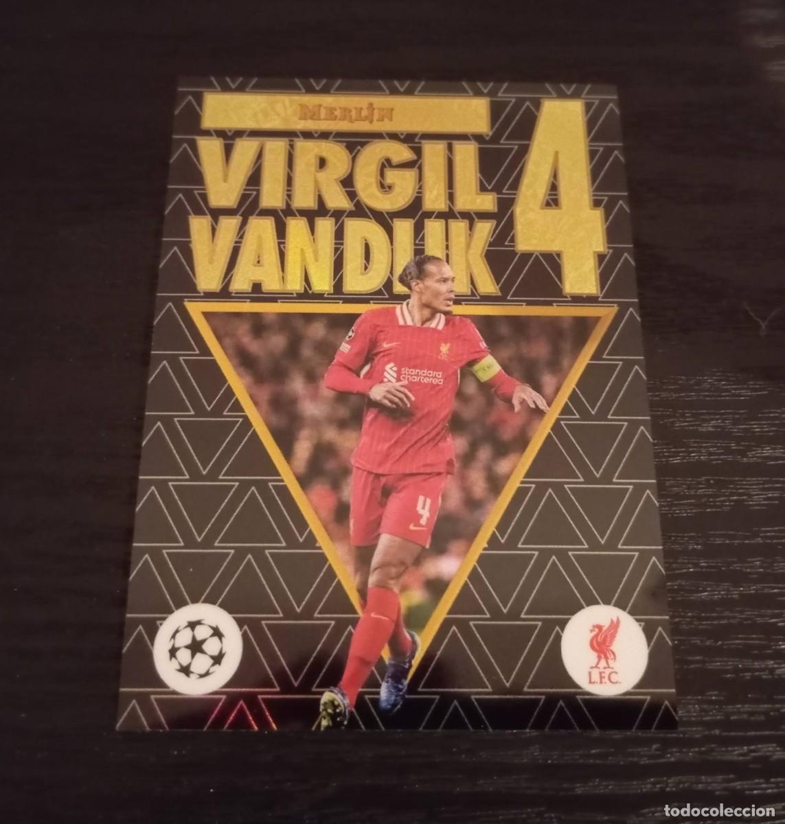 Cromos de f&uacute;tbol: -TOPPS UEFA CHAMPIONS LEAGUE 24-25 CHROME : M95-13 VAN DIJK ( LIVERPOOL ) -- 30 ANIVE