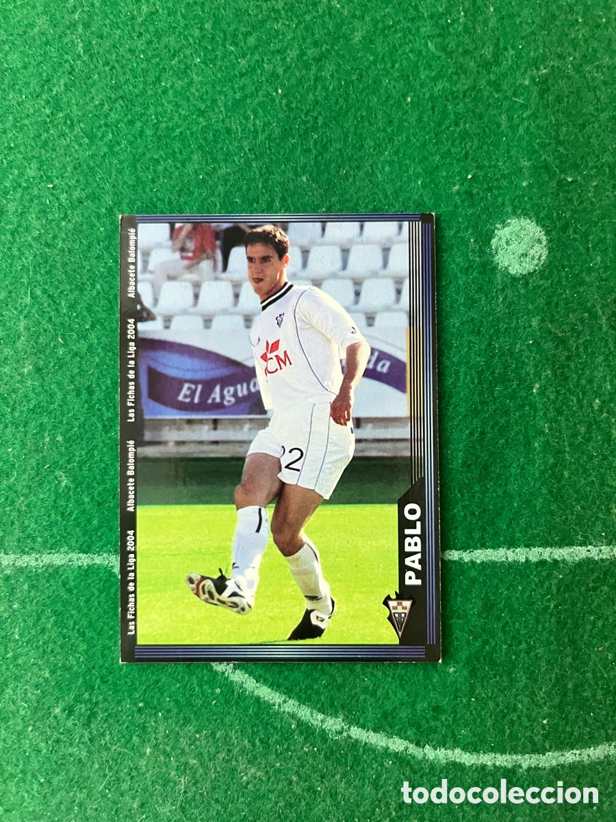 Cromos de f&uacute;tbol: 525 PABLO ALBACETE LAS FICHAS DE LA LIGA 2003 2004 MUNDICROMO