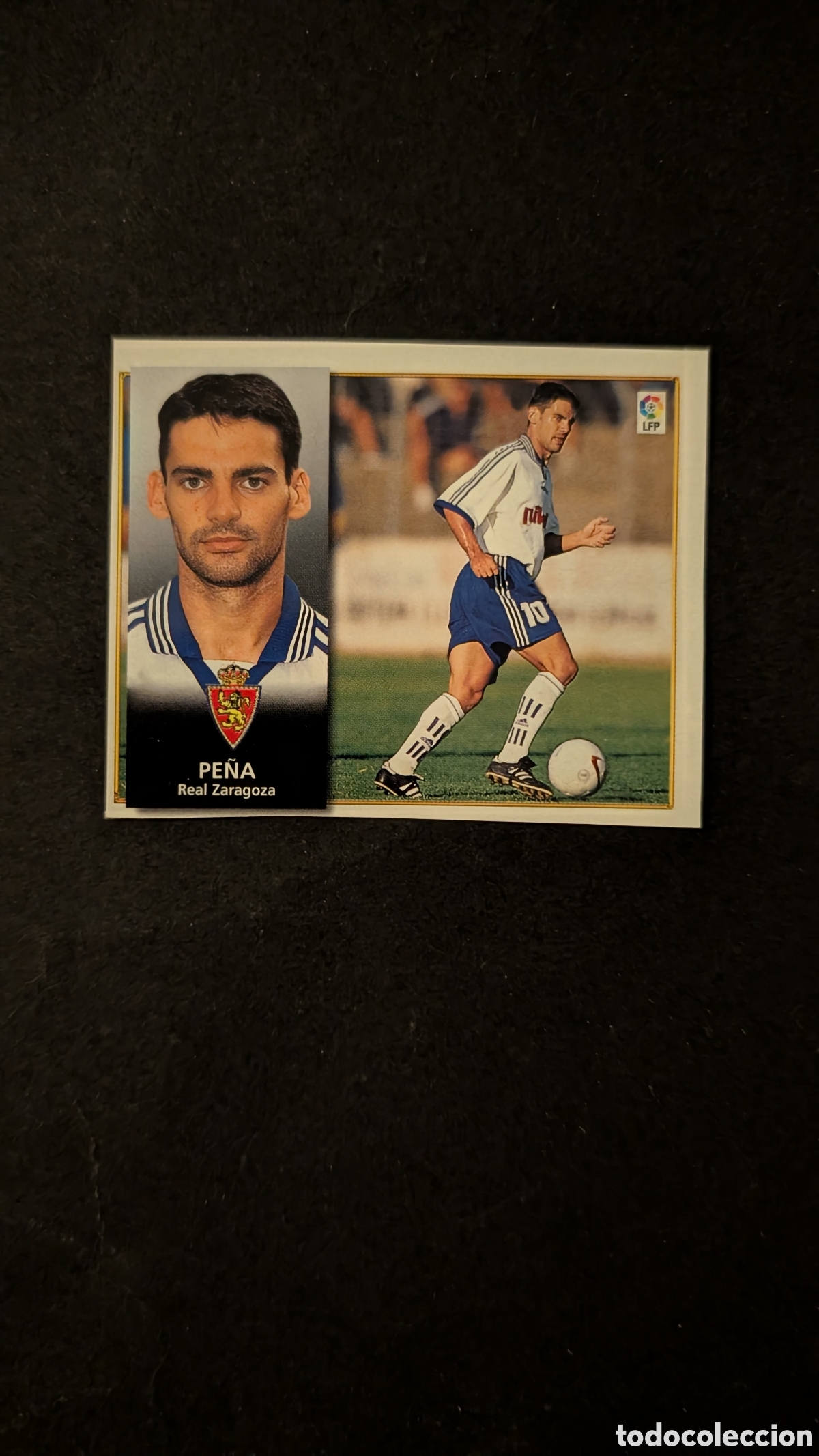 Cromos de f&uacute;tbol: PE&Ntilde;A ZARAGOZA COLOCA LIGA ESTE 1998/99 98 99 RECORTADO