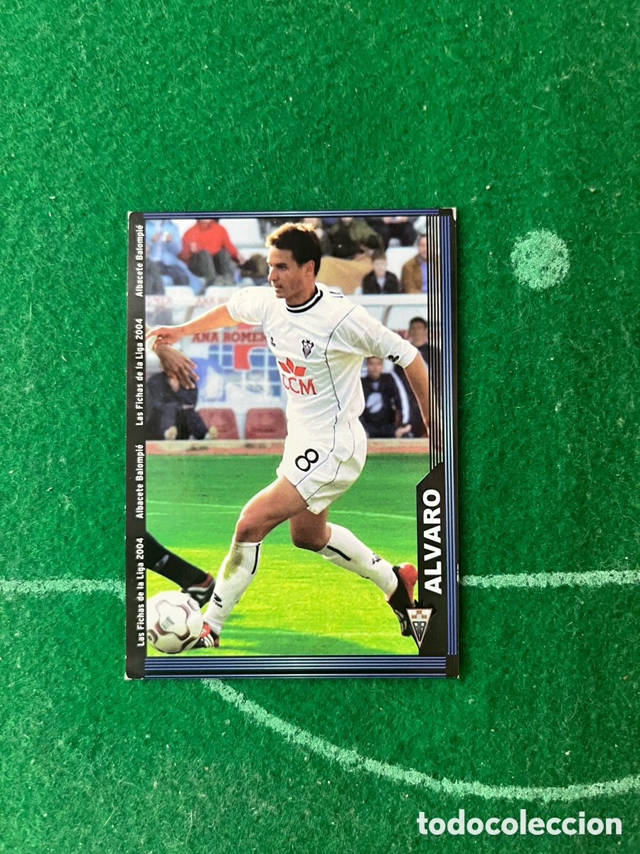Cromos de f&uacute;tbol: 528 ALVARO ALBACETE LAS FICHAS DE LA LIGA 2003 2004 MUNDICROMO