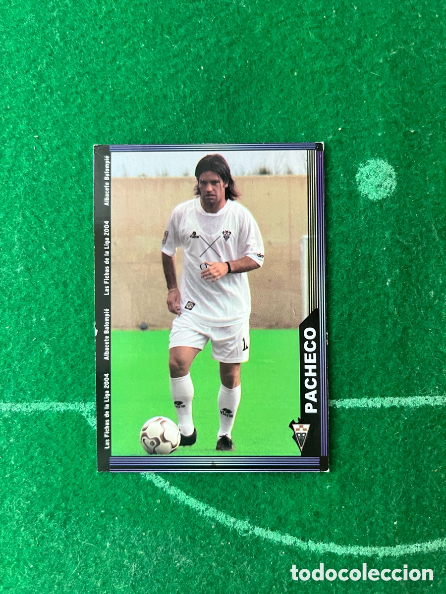Cromos de f&uacute;tbol: 529 PACHECO ALBACETE LAS FICHAS DE LA LIGA 2003 2004 MUNDICROMO