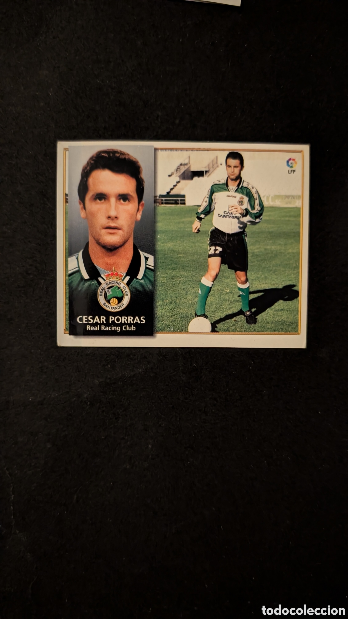 Cromos de f&uacute;tbol: CESAR PORRAS RACING SANTANDER COLOCA LIGA ESTE 1998/99 98 99 VENTANILLA