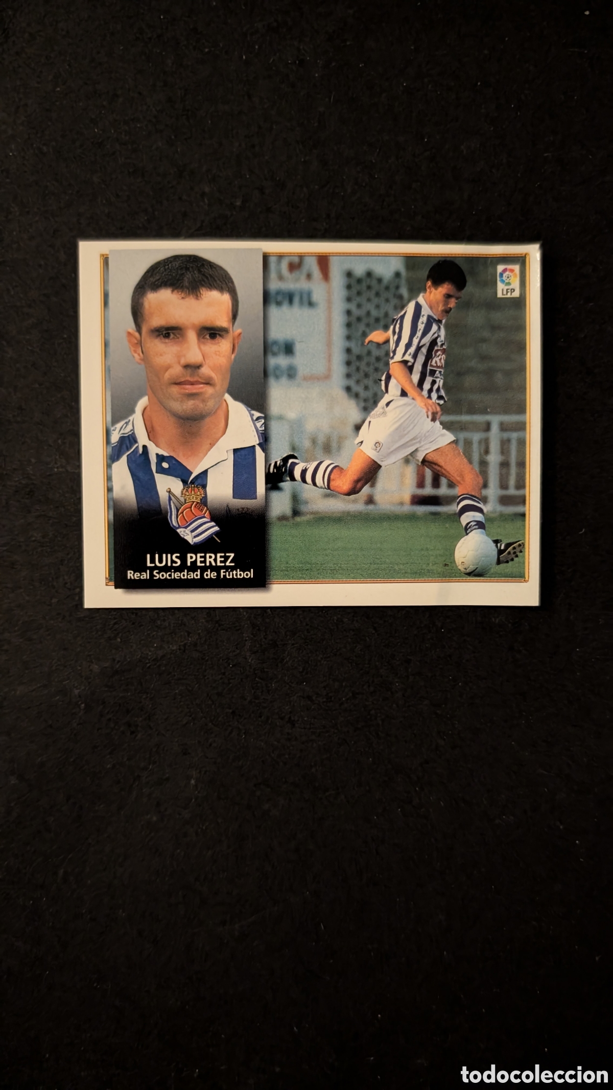 Cromos de f&uacute;tbol: LUIS PEREZ REAL SOCIEDAD COLOCA LIGA ESTE 1998/99 98 99 VENTANILLA