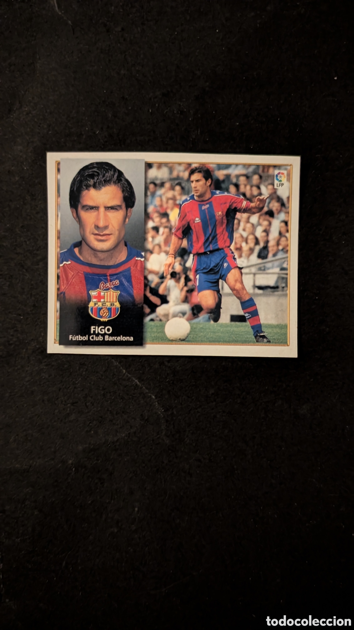 Cromos de f&uacute;tbol: FIGO BARCELONA LIGA ESTE 1998/99 98 99 RECORTADO