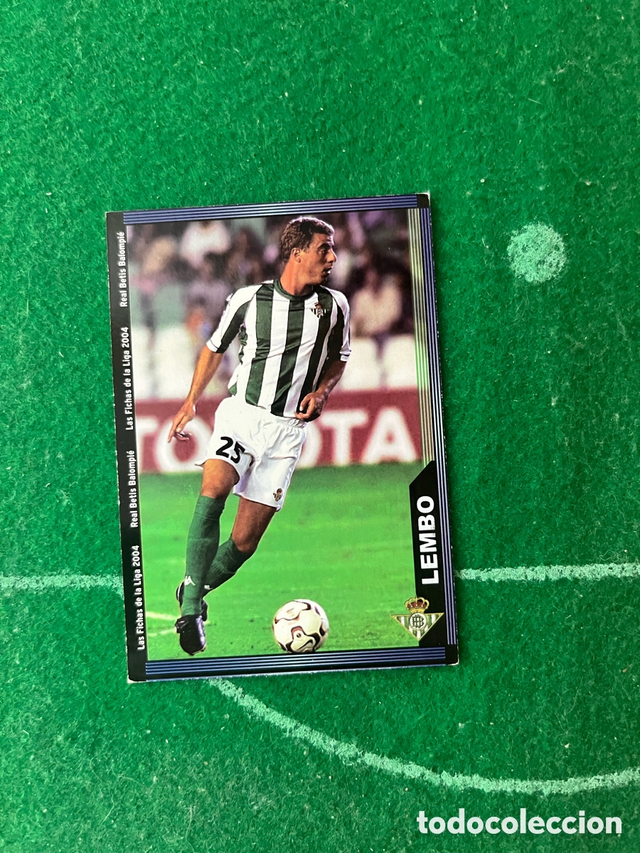 Cromos de f&uacute;tbol: 570 + LEMBO REAL BETIS LAS FICHAS DE LA LIGA 2003 2004 MUNDICROMO