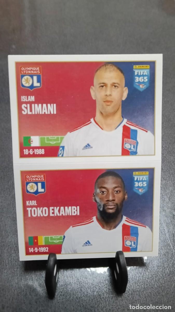 Cromos de f&uacute;tbol: Fifa 365 2021 2022 Slimani Toko Ekambi 163 Olympique De Lyon Sin Pegar