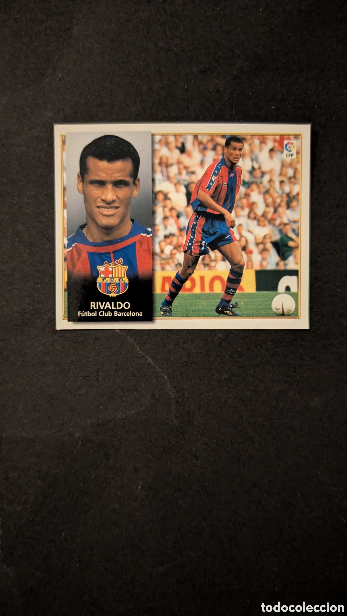 Cromos de f&uacute;tbol: RIVALDO BARCELONA LIGA ESTE 1998/99 98 99 RECORTADO