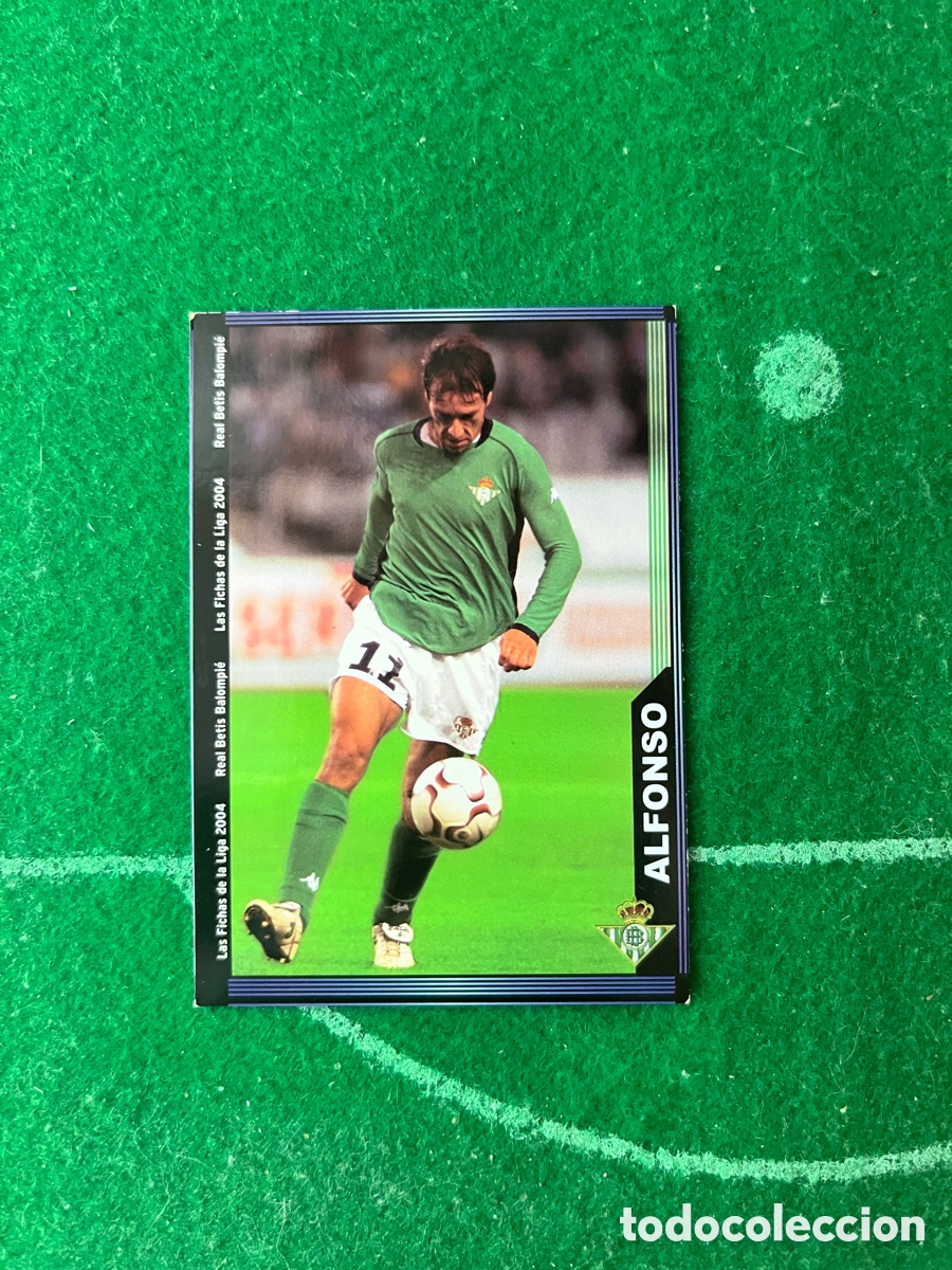 Cromos de f&uacute;tbol: 575 + ALFONSO REAL BETIS LAS FICHAS DE LA LIGA 2003 2004 MUNDICROMO