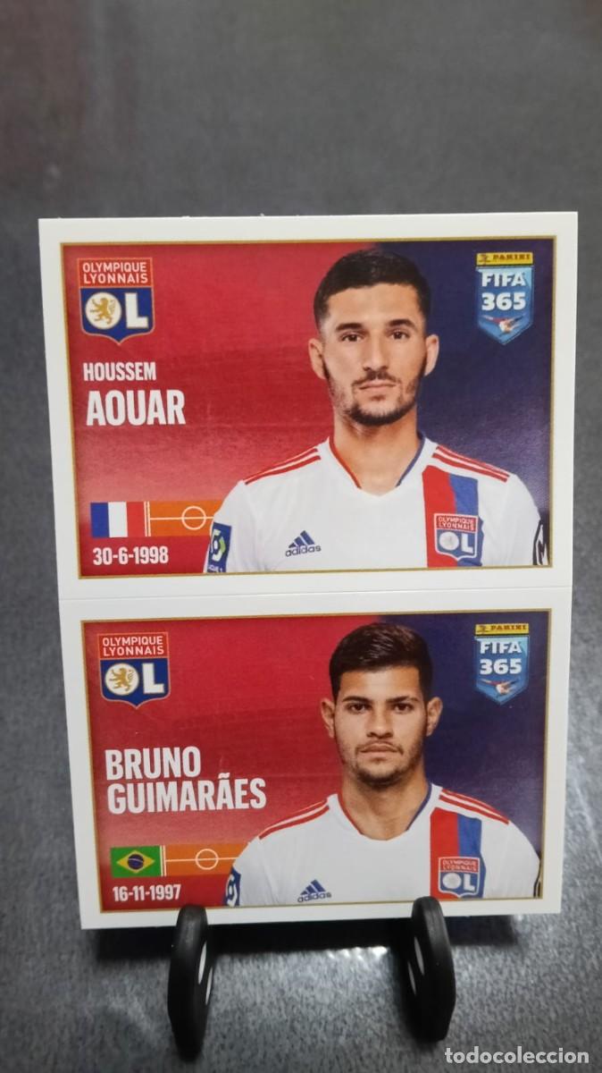 Cromos de f&uacute;tbol: Fifa 365 2021 2022 Aouar Bruno Guimaraes 159 Olympique De Lyon Sin Pegar