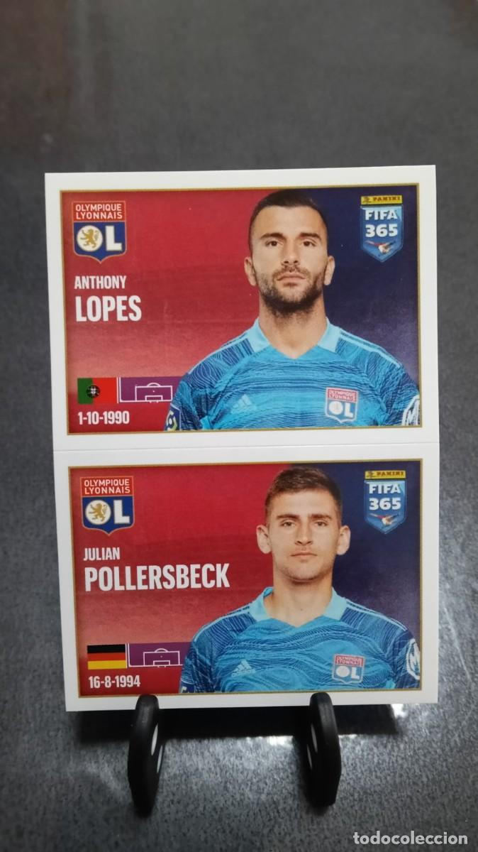 Cromos de f&uacute;tbol: Fifa 365 2021 2022 Lopes Pollersbeck 154 Olympique De Lyon Sin Pegar